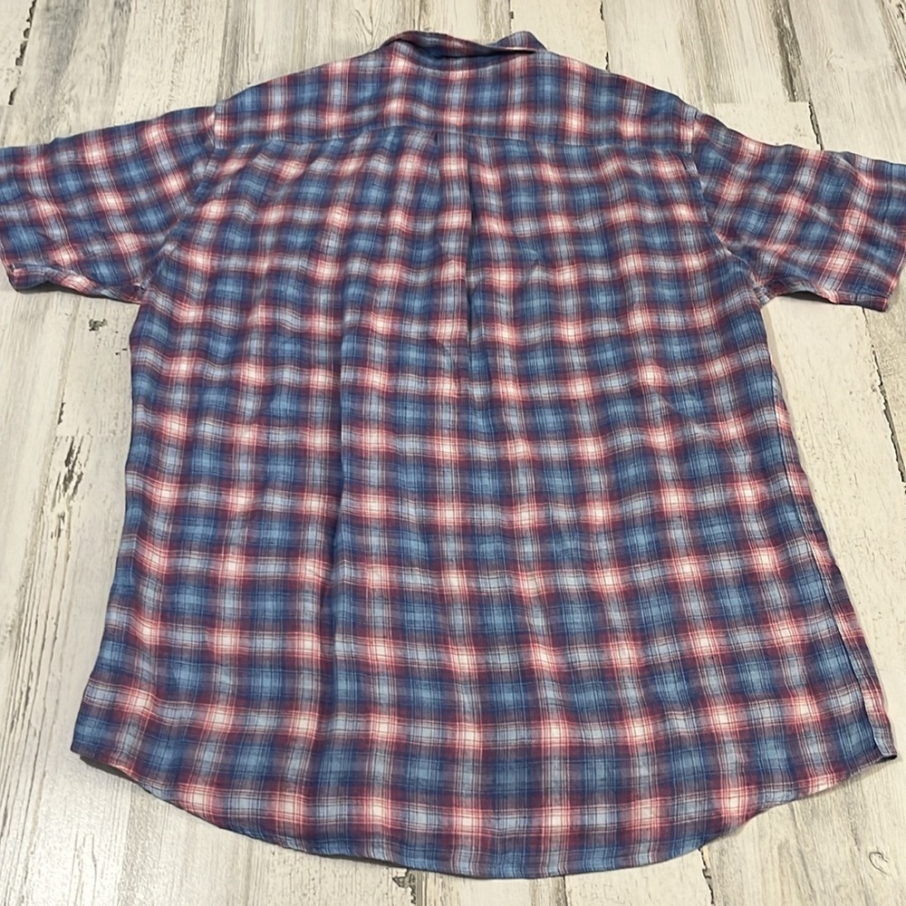 Peter Millar Linen Button Down Size Large - image 5
